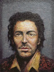 Springsteen (ur. 1949) (akryl na desce słomkowej)